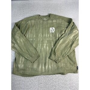 Disney Spirit Jersey Shirt Unisex 2XL Green Walt Disney World Long Sleeve Mickey